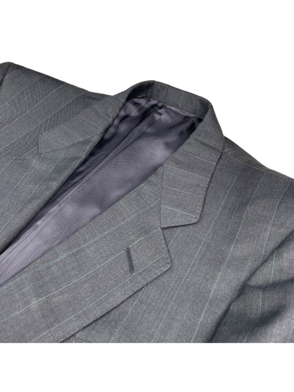 Ermenegildo Zegna Men's 100% Wool 2-Button Blazer Navy Stripe • 40R US | 50 EU